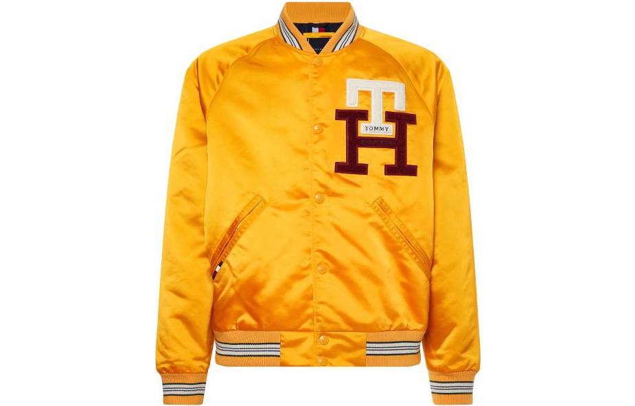 Tommy Hilfiger SS23 Striped Detail Single-Breasted Jacket Yellow MW0MW29017-ZEW