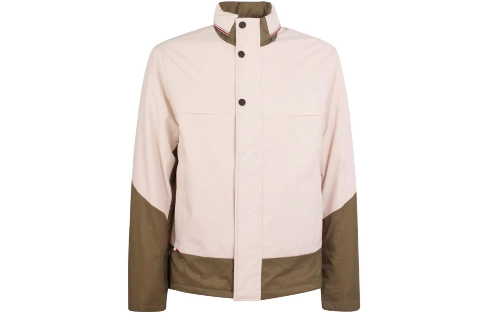 Tommy Hilfiger SS23 Two-Tone High-Neck Jacket Men’s Pink Beige FMW0MW25427-AF4