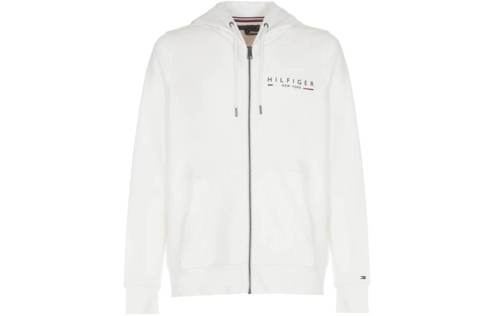 Tommy Hilfiger SS23 White Hoodie with Letter Print Design MW0MW29326YBR