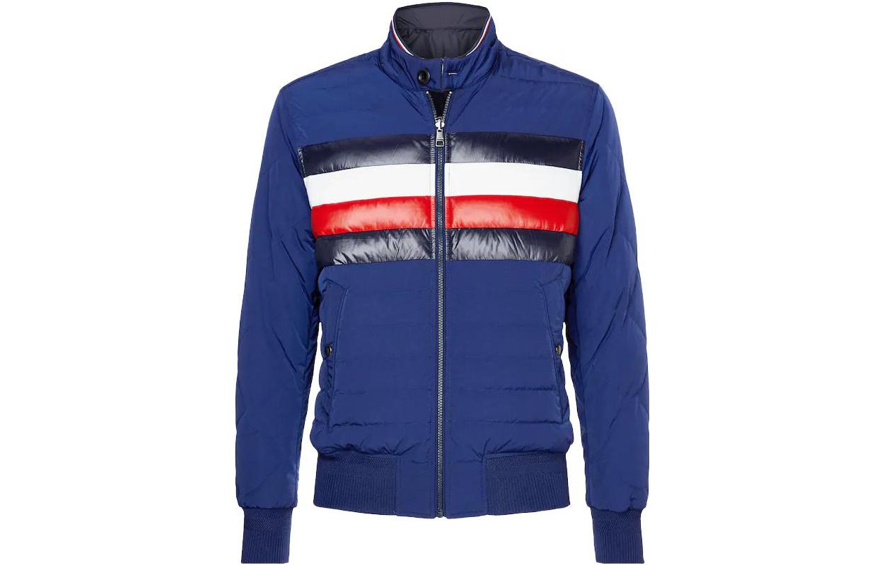 Tommy Hilfiger Stand Collar Large Pocket Jacket Blue MW0MW14033-C7H