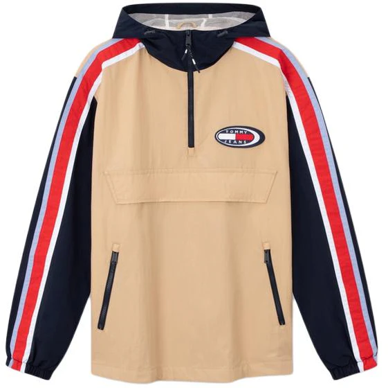 tommy-hilfiger-street-style-pullover-half-zip-hoodie-jacket-khaki-black-dm-0-dm-19172