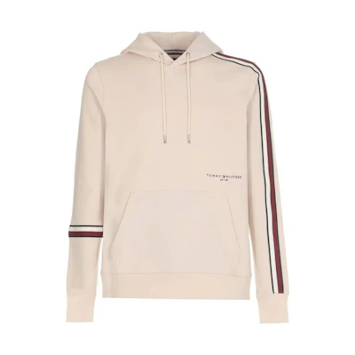 Tommy Hilfiger Striped Letter Print Pullover Hoodie Long Sleeve MW0MW29673AF4