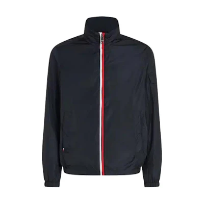 Tommy Hilfiger Striped Zip-Up Jacket Blue MW0MW29945-DW5