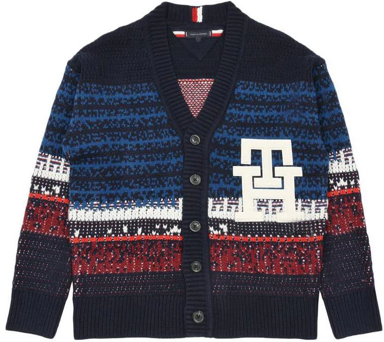 tommy-hilfiger-textured-stripe-v-neck-cardigan-jacket-blue-fashion-mw-33088-dw-5