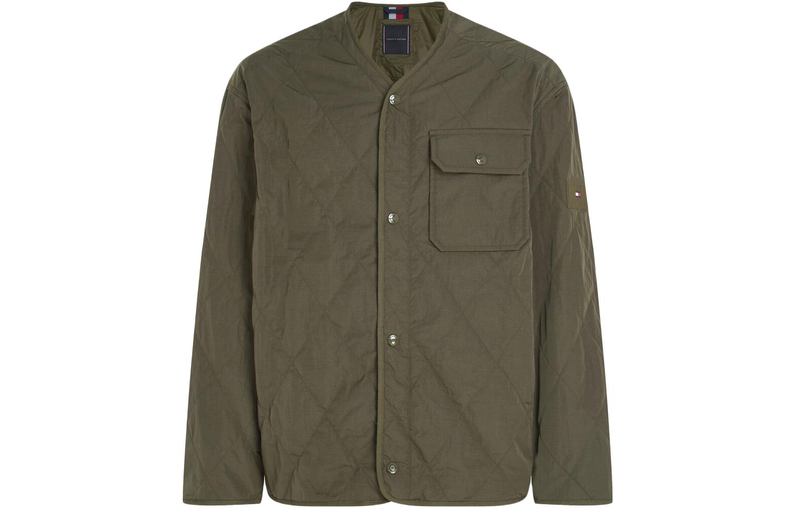 Tommy Hilfiger TH Warm Packable Quilted Liner Jacket Olive Green Coat MW33420-RBN