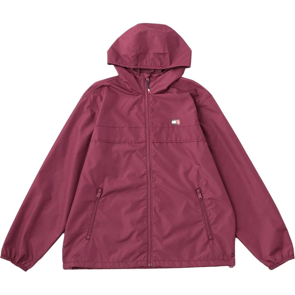 Tommy Hilfiger TJM LW Chicago Jacket Purple Hooded Casual Flag Design Jacket DM20204000-VVK