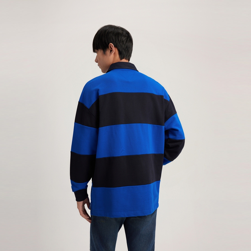 Purchase 汤米·希尔费格男女同款美国色块刺绣Polo卫衣 MW0MW32750