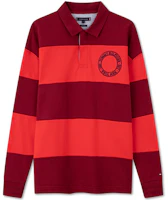 Cheap Tommy Hilfiger Unisex American Colorblock Embroidered Polo Sweatshirt. MW0MW32750