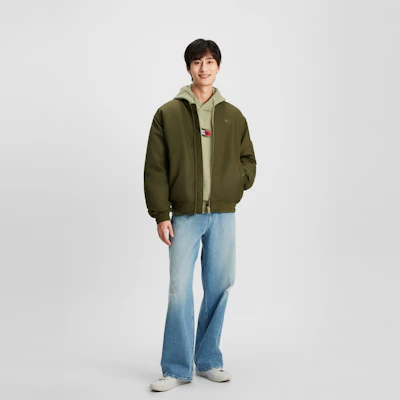 Tommy Hilfiger 男女同款刺繡棒球外套 輕便休閒風 DM0DM17660 4