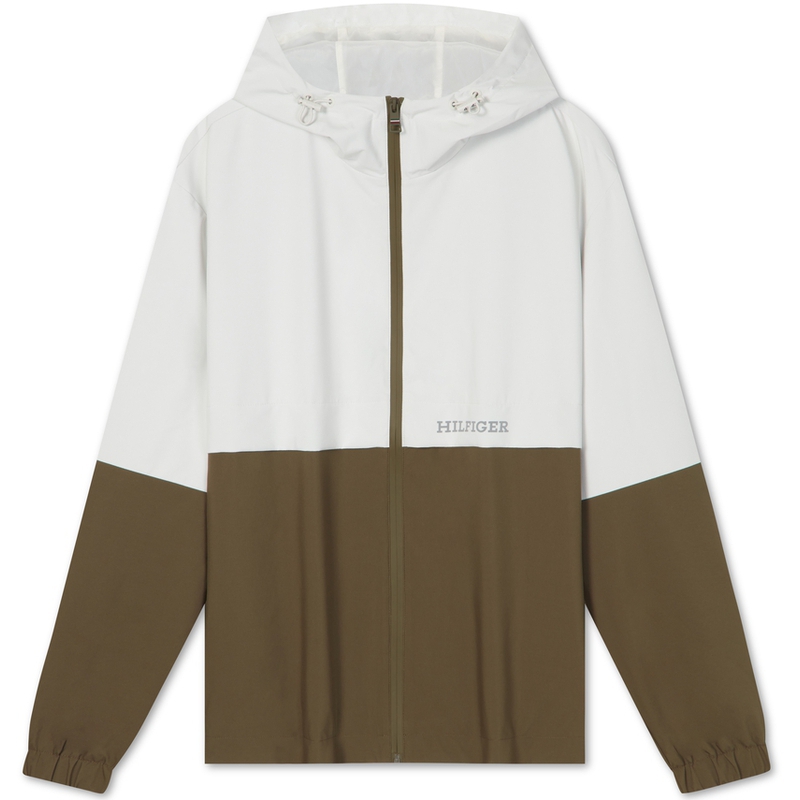 Tommy Hilfiger Urban Outdoor Waterproof Windbreaker Jacket Deep Green/White Unisex MW0MW35252