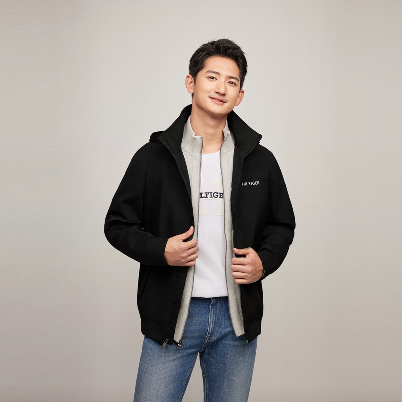 Shop Tommy Hilfiger都會戶外防風連帽軟殼外套 78J8297