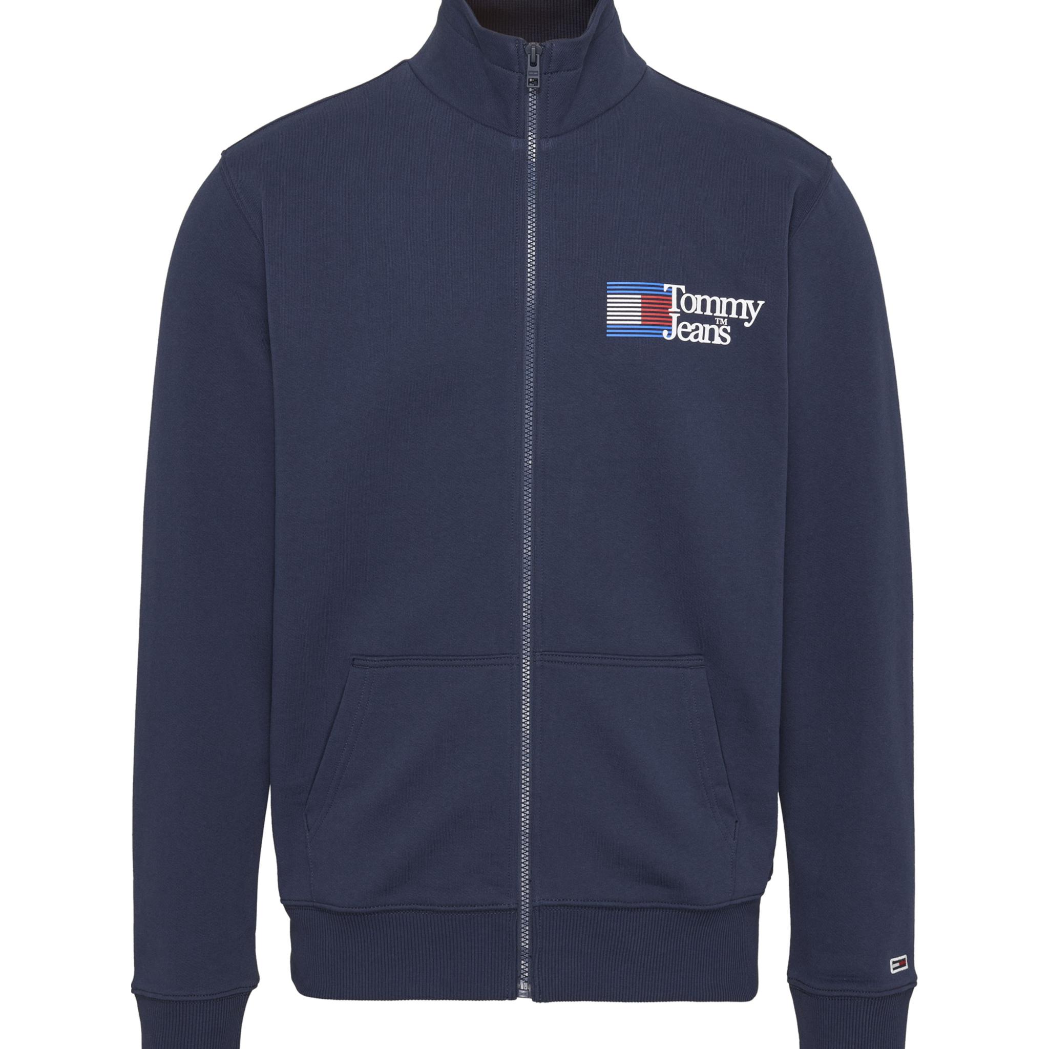 Tommy Hilfiger Versatile Zip-Up Fashion Jacket - Blue DM0DM15690C87