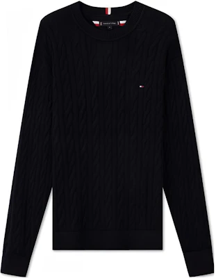 타미 힐피거 빈티지 케이블 니트 코튼 스웨터 유니섹스 캐주얼 풀오버 MW0MW33132 Order 타미 힐피거 빈티지 케이블 니트 코튼 스웨터 유니섹스 캐주얼 풀오버 MW0MW33132