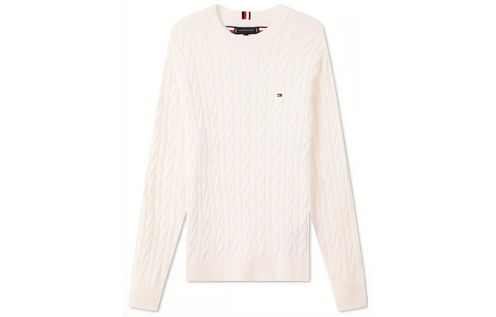 Purchase 타미 힐피거 빈티지 케이블 니트 코튼 스웨터 유니섹스 캐주얼 풀오버 MW0MW33132