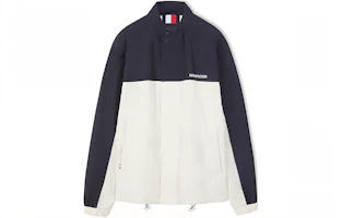 Order Tommy Hilfiger Water-Resistant Colorblock Outdoor Hiking Jacket Unisex Blue White MW0MW31650-AC0