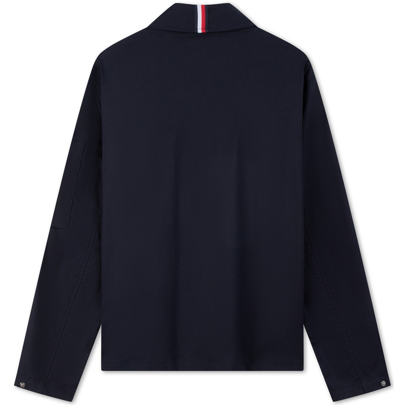 Lookbook 湯米·希爾費格防水海軍藍拉鏈立領外套（戶外休閒適用） MW0MW35712