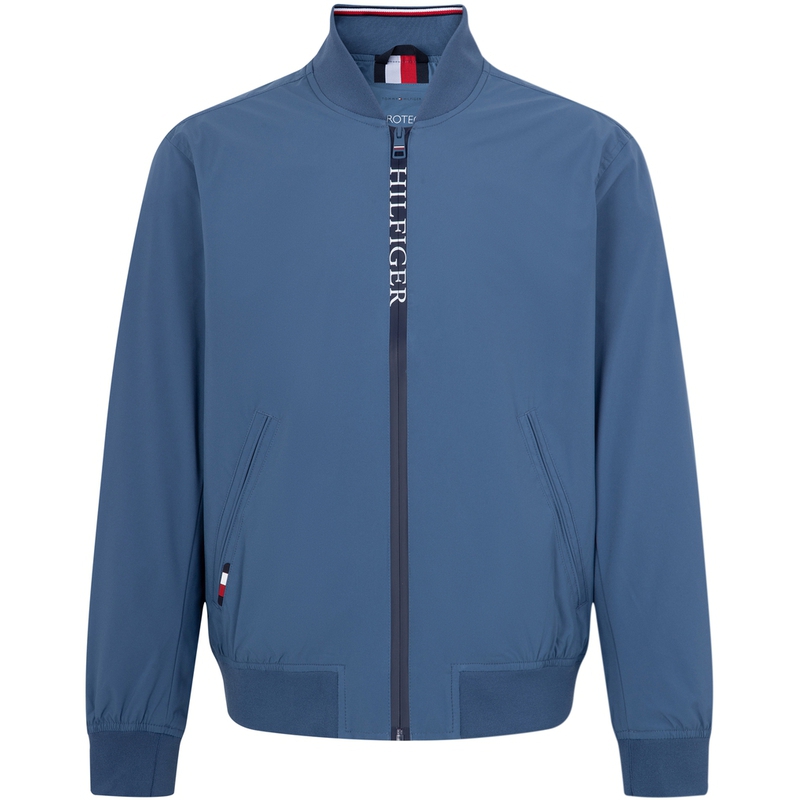 Tommy Hilfiger Water-Resistant Zip Bomber Jacket for Men MW0MW32759DBX