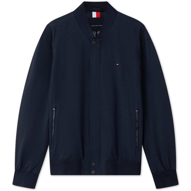 Tommy Hilfiger Waterproof Business Casual Bomber Jacket Baseball Collar MW0MW36665