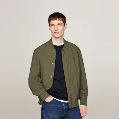 Tommy Hilfiger 防水商務休閒棒球領飛行夾克 MW0MW36665 2