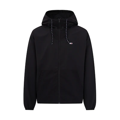 Tommy Hilfiger Waterproof Outdoor Printed Hooded Jacket Black DM0DM16433BDS