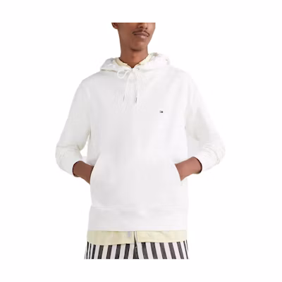 Tommy Hilfiger White Flag Logo Hoodie Pullover Sweatshirt M78J8225-YBR