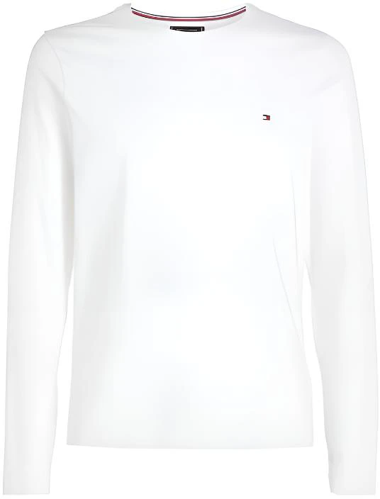 tommy-hilfiger-white-solid-crewneck-pullover-long-sleeve-sweatshirt-mw-0-mw-10804-ybr