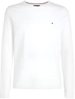 Tommy Hilfiger White Solid Crewneck Pullover Long Sleeve Sweatshirt MW0MW10804-YBR Tommy Hilfiger White Solid Crewneck Pullover Long Sleeve Sweatshirt MW0MW10804-YBR