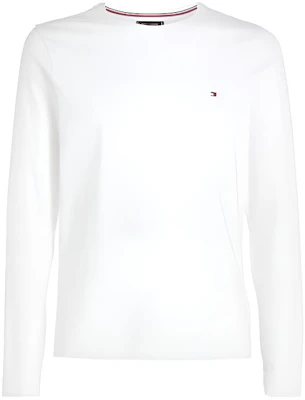 Tommy Hilfiger White Solid Crewneck Pullover Long Sleeve Sweatshirt MW0MW10804-YBR Buy Tommy Hilfiger White Solid Crewneck Pullover Long Sleeve Sweatshirt MW0MW10804-YBR