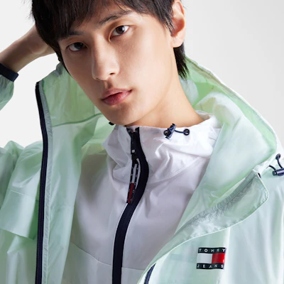 Tommy Hilfiger 防風防水可收納連帽戶外夾克 DM0DM16584-LXW 4