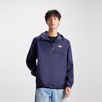 Shop Tommy Hilfiger Windproof Water-Resistant Packable Outdoor Hooded Jacket DM0DM16584-LXW