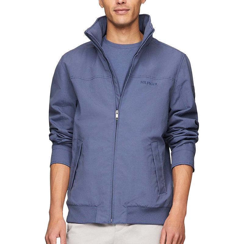 Tommy Hilfiger Windproof Waterproof Detachable Hood Jacket Misty Blue 78J8377-420
