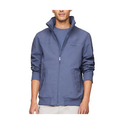 Tommy Hilfiger Windproof Waterproof Detachable Hood Jacket Misty Blue 78J8377-420