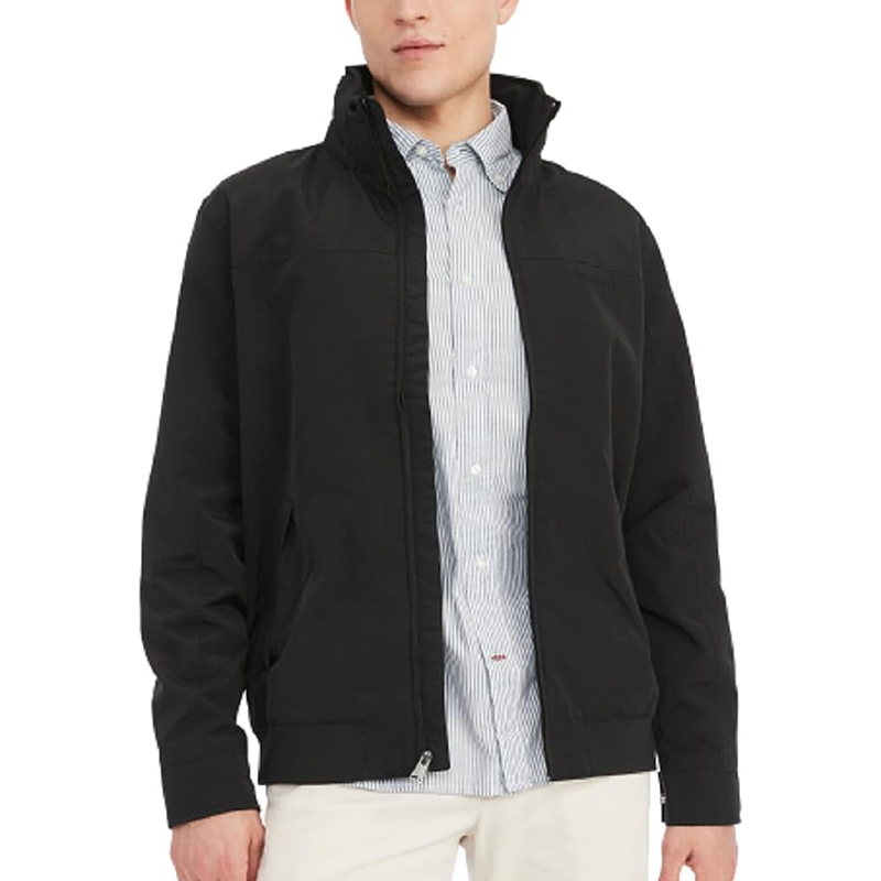 Details for Jaket Tommy Hilfiger Anti Angin & Anti Air dengan Ritsleting Solid 78J8336