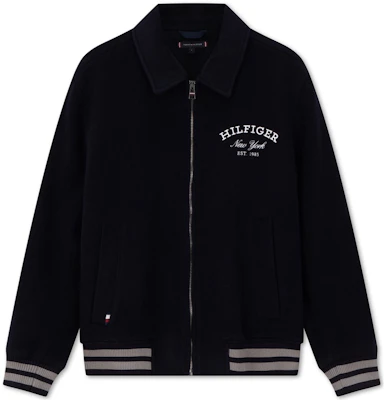 Tommy Hilfiger Jaket Retro Zip-Up Kain Wool Navy MW0MW32791 Buy Tommy Hilfiger Jaket Retro Zip-Up Kain Wool Navy MW0MW32791
