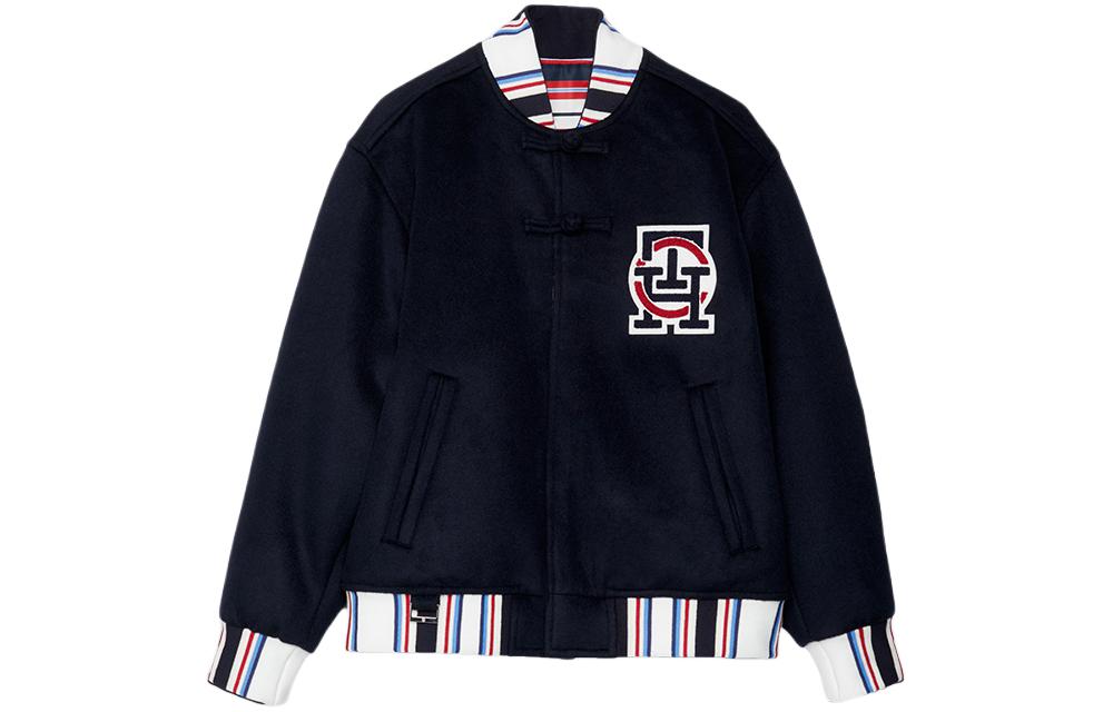 Tommy Hilfiger x CLOT SS24 Colorblock Baseball Collar Jacket Unisex Navy MW0MW34794