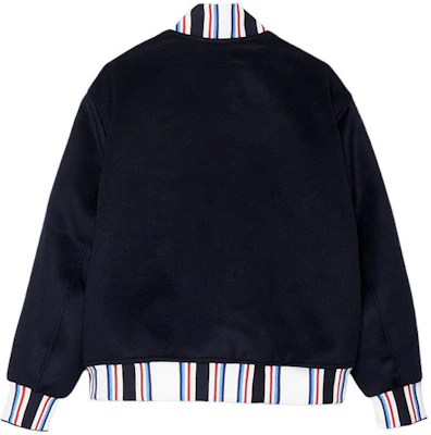 Tommy Hilfiger x CLOT SS24 Jaket Navy Unisex Warna Blok Kolar Baseball. MW0MW34794 Lookbook Tommy Hilfiger x CLOT SS24 Jaket Navy Unisex Warna Blok Kolar Baseball. MW0MW34794