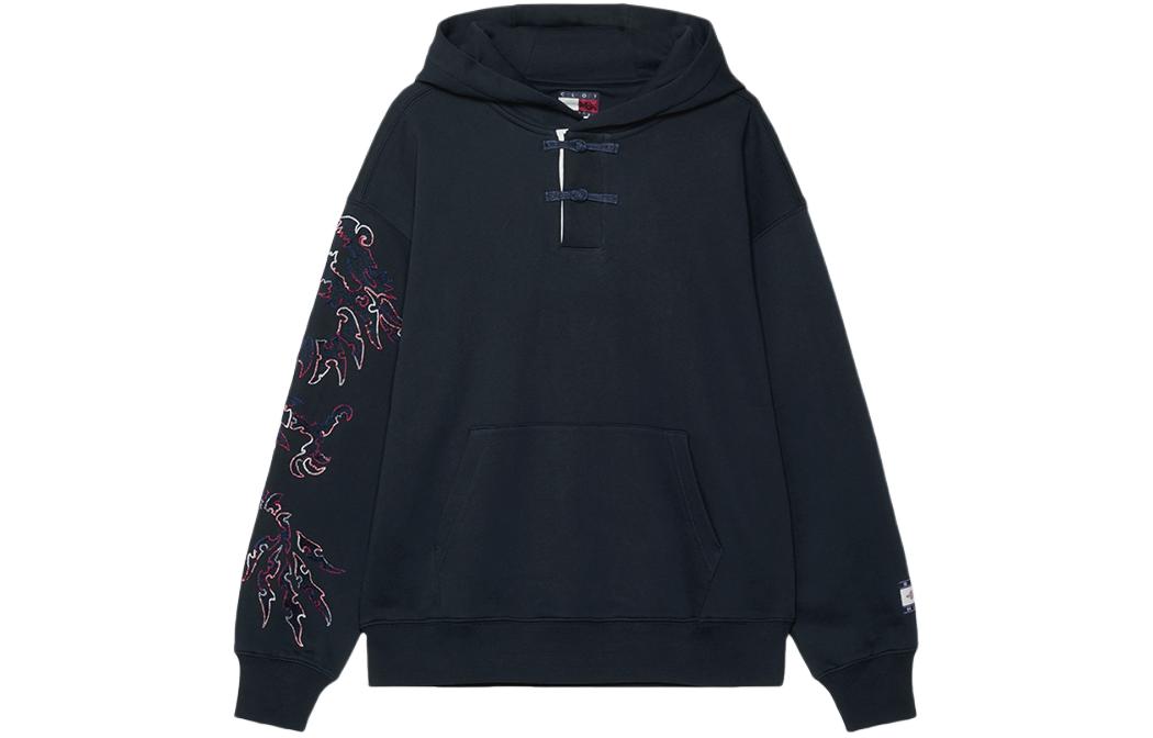 Tommy Hilfiger x CLOT SS24 Cotton Loose Fit Navy Sweatshirt Unisex Collection. MW0MW34805-DW5