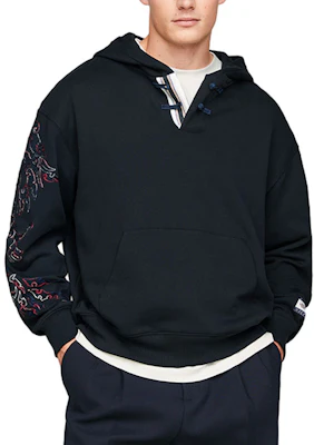 汤米·希尔费格 x CLOT 2024春夏宽松版型海军蓝棉质男女同款卫衣合集. MW0MW34805-DW5 Shop 汤米·希尔费格 x CLOT 2024春夏宽松版型海军蓝棉质男女同款卫衣合集. MW0MW34805-DW5