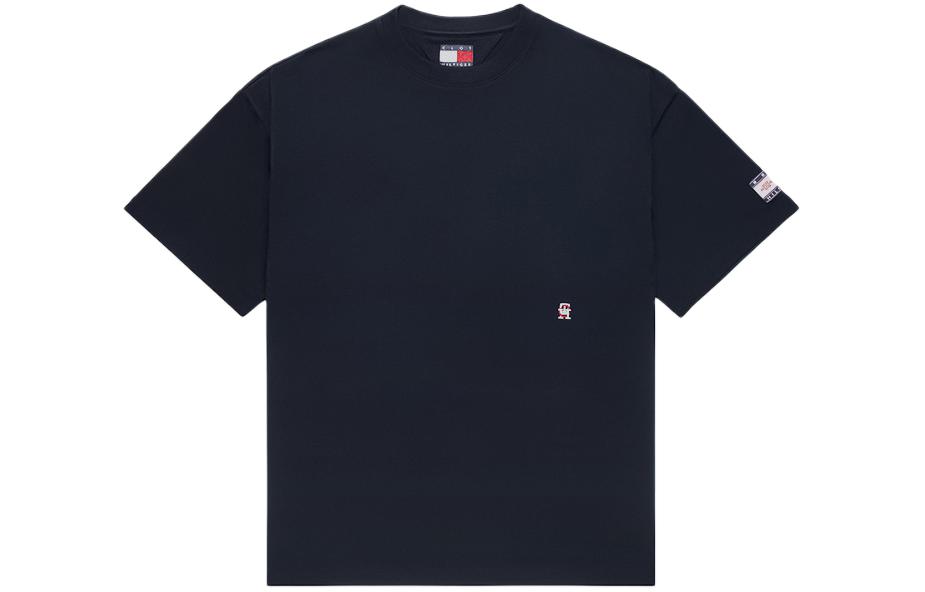 Tommy Hilfiger x CLOT SS24 Letter Print Tee Navy Unisex Crewneck T-Shirt. CLTE23F35584