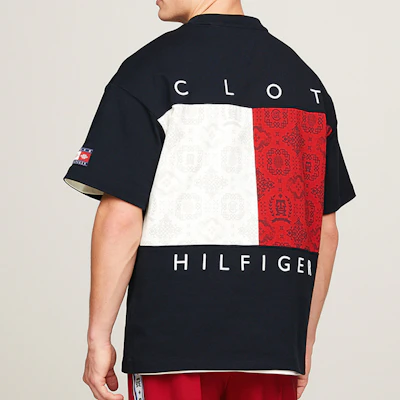 汤米希尔费格 x CLOT 2024春夏海军蓝拼色男女同款圆领T恤 MW0MW34809-DW5 Purchase 汤米希尔费格 x CLOT 2024春夏海军蓝拼色男女同款圆领T恤 MW0MW34809-DW5