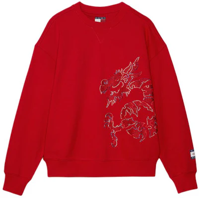 汤米希尔费格 x CLOT SS24 红色动物印花男女通用圆领卫衣 MW0MW35189-XMP Buy 汤米希尔费格 x CLOT SS24 红色动物印花男女通用圆领卫衣 MW0MW35189-XMP