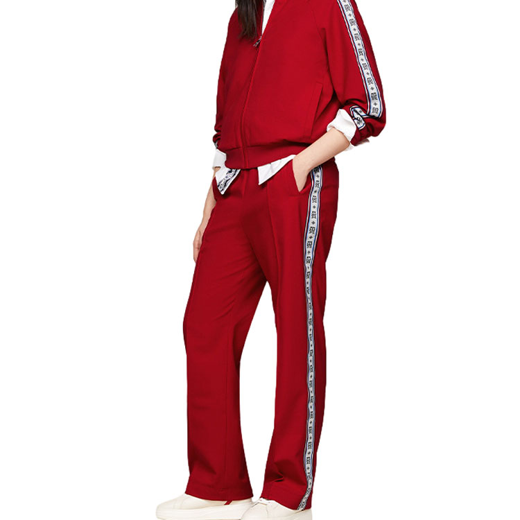 Purchase 汤米·希尔费格 x CLOT 春夏24 红色宽松直筒裤 男女同款 新年限量版 MW0MW35188-XMP