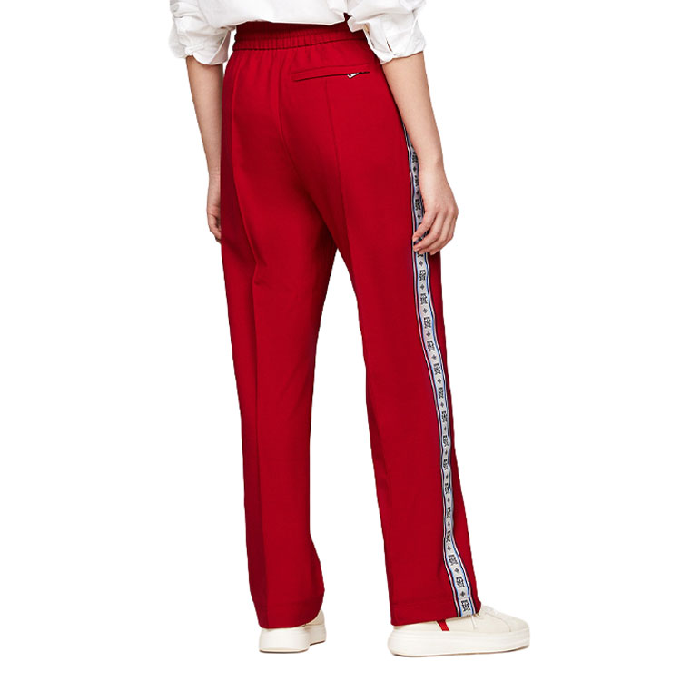 Details for 汤米·希尔费格 x CLOT 春夏24 红色宽松直筒裤 男女同款 新年限量版 MW0MW35188-XMP