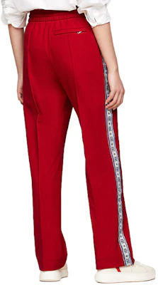 汤米·希尔费格 x CLOT 春夏24 红色宽松直筒裤 男女同款 新年限量版 MW0MW35188-XMP Details for 汤米·希尔费格 x CLOT 春夏24 红色宽松直筒裤 男女同款 新年限量版 MW0MW35188-XMP