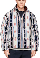 Purchase Tommy Hilfiger x CLOT SS24 Reversible Puffer Jacket Unisex Maroon Colorblock. MW0MW34797-0K4