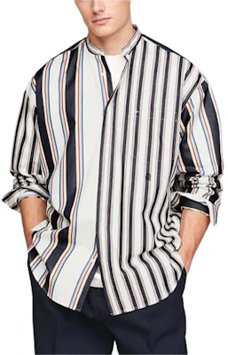 Kemeja Lengan Panjang Garis Tommy Hilfiger x CLOT SS24 Navy/Putih Unisex. MW0MW34800-0K4 Shop Kemeja Lengan Panjang Garis Tommy Hilfiger x CLOT SS24 Navy/Putih Unisex. MW0MW34800-0K4