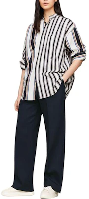 Kemeja Lengan Panjang Garis Tommy Hilfiger x CLOT SS24 Navy/Putih Unisex. MW0MW34800-0K4 Purchase Kemeja Lengan Panjang Garis Tommy Hilfiger x CLOT SS24 Navy/Putih Unisex. MW0MW34800-0K4