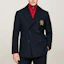 Shop Tommy Hilfiger x CLOT Unisex SS24 Navy Double-Breasted Oversized Blazer. MW0MW34799-DW5