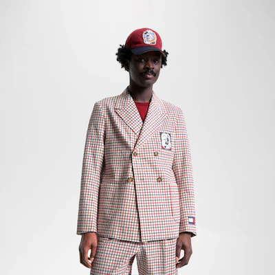 汤米希尔费格x迪士尼红色格纹宽松西装外套 MW0MW315960KP Shop 汤米希尔费格x迪士尼红色格纹宽松西装外套 MW0MW315960KP