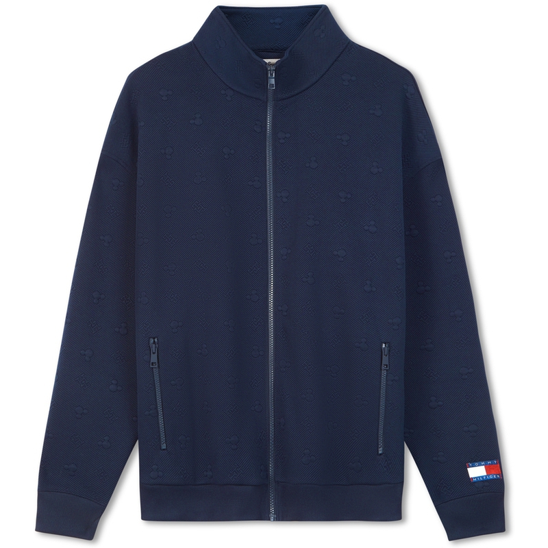 Tommy Hilfiger x Disney Jacquard Pattern Loose Jacket Unisex Navy Blue MW0MW31614DW5